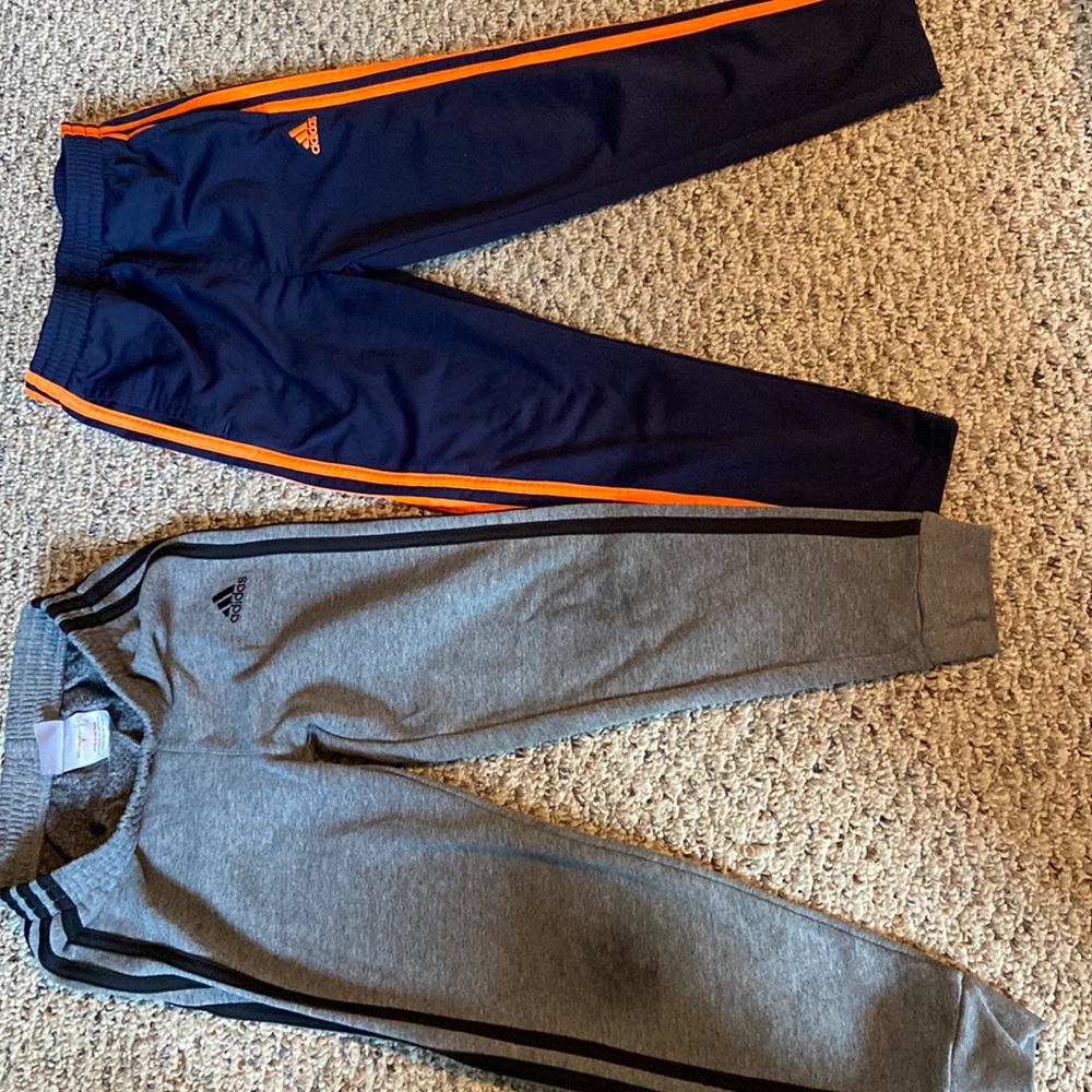 2 pair adidas sweatpants